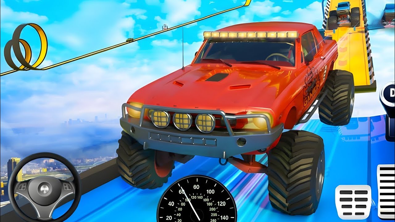Monster Truck Mega Ramp ImpossibleDriver - Monster Truck Mega RampRacing - Android Gameplay Part 23
