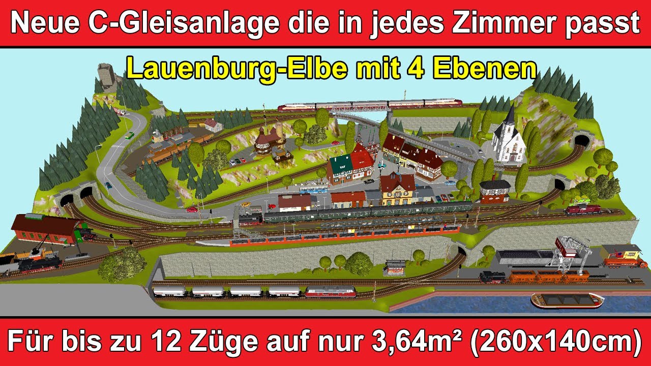 Märklin Modellbahnanlage: Für bis zu 12 Züge und passt in jedes Zimmer