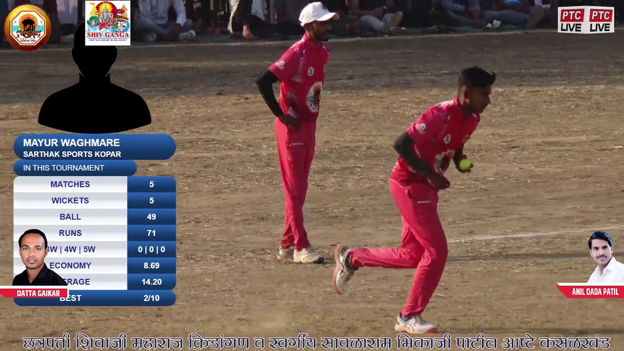MAYUR WAGHMARE OVER AT Raigad Premier League 2021