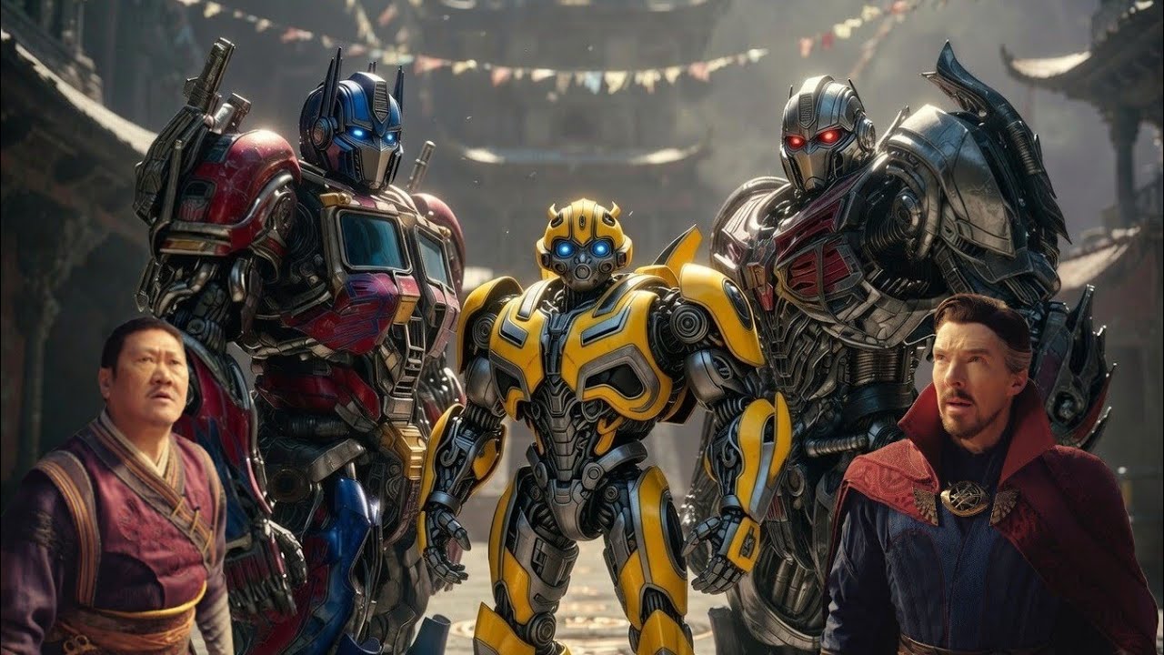 Time Machine |  Doctor Strange Kamar Taj Optimus Prime, Bumblebee, Megatron 
