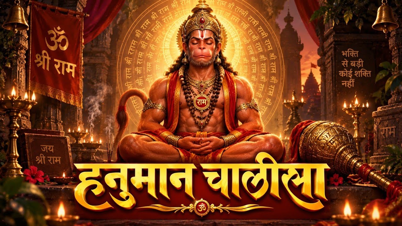 Hanuman Chalisa 2026 | Fast & Powerful Bhajan 🔥 | New AI Version | KalyugSeMukti