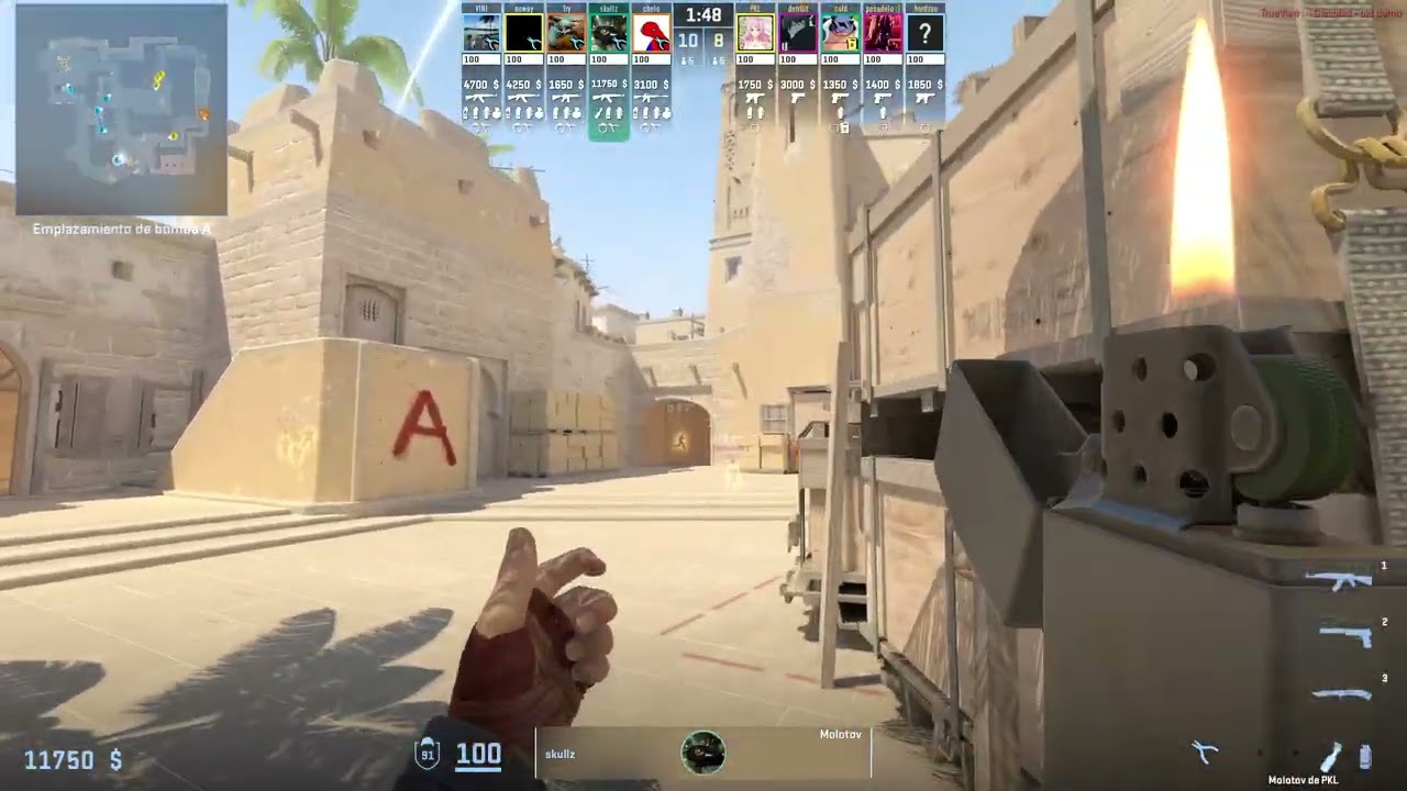 skullz | 12-4 | CT A Anchor on Mirage (1.87) vs Fake do Biru @ RUSH B Summit Season 1