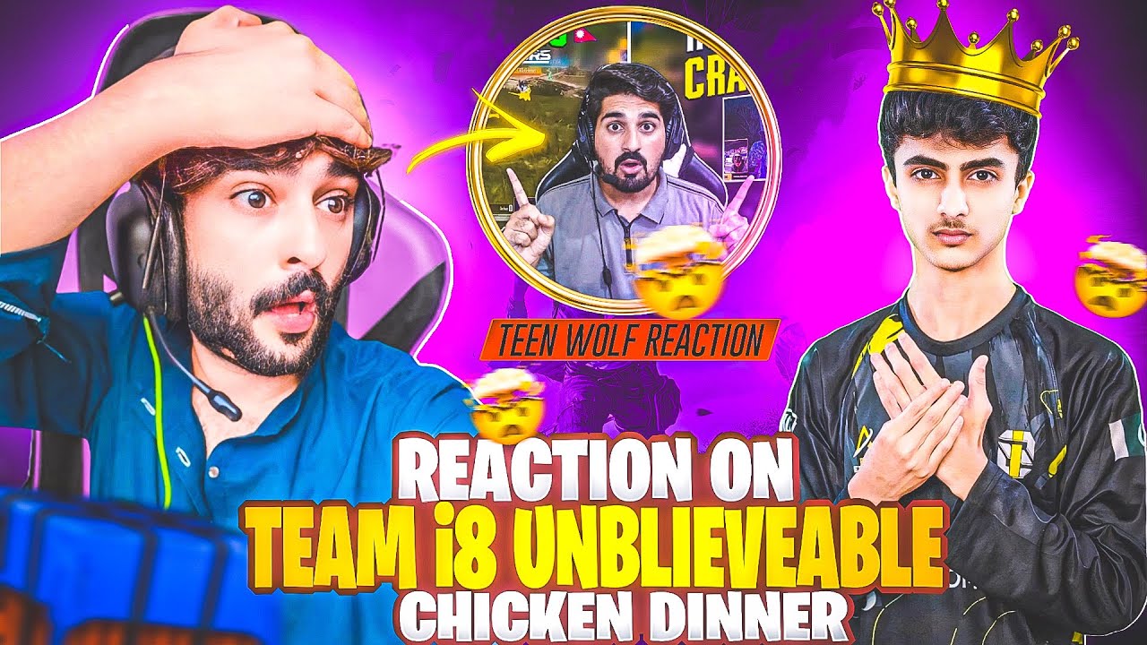Pakistan 🇵🇰Best Player☠️1 Man Army🤫REACTION ON Team I8 Unbelievable Chicken Dinner🤫