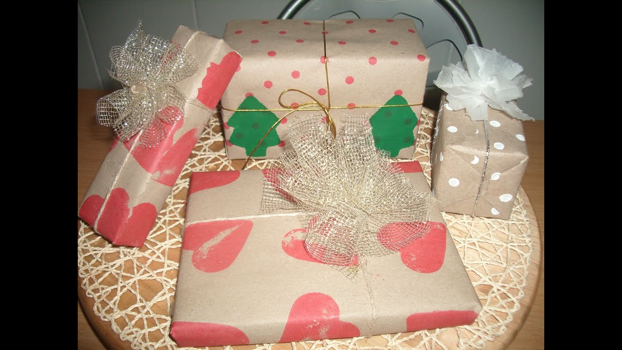 COMO ENVOLVER REGALOS RECICLANDO MATERIALES