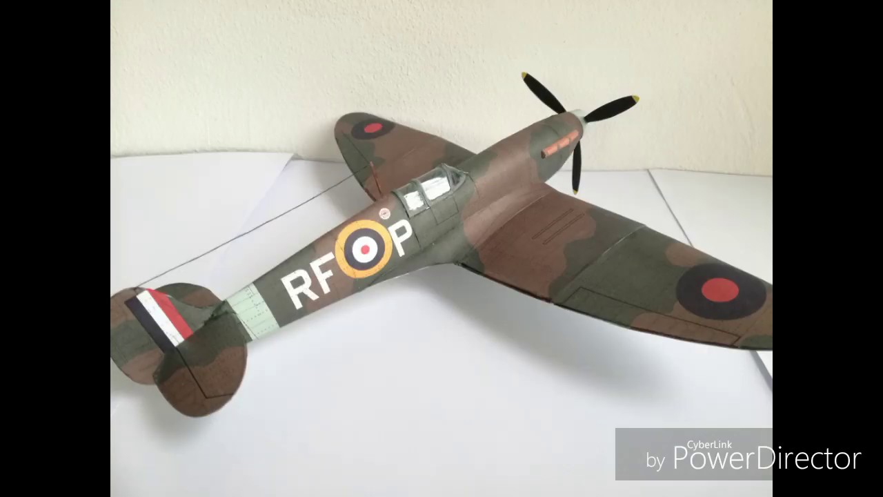Kartonowy model - Spitfire Mk.I - 1/33 - WAK [Paper model]