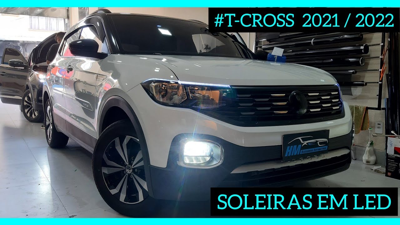 T-CROSS 2021 / 2022 SOLEIRAS DE LED E VÁRIOS ACESSÓRIOS