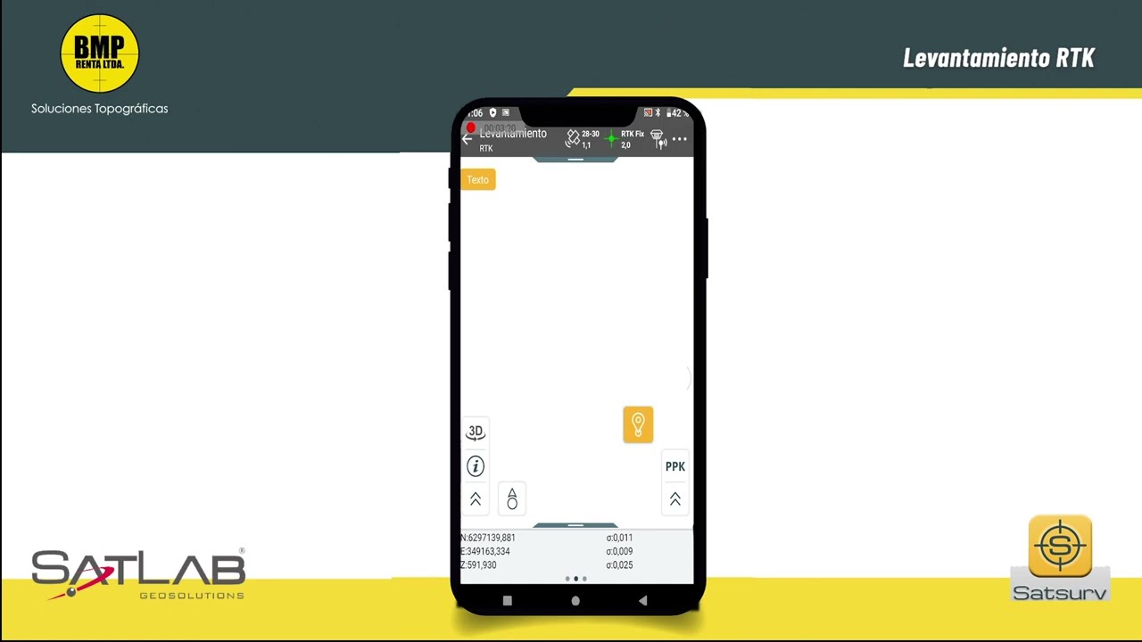 Tutoriales Software Satlab Satsurv -  Levantamiento RTK