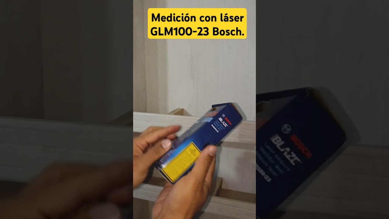 Medici&oacute;n con l&aacute;ser GLM100-23 Bosch. #Bosch #laser #medicion #construccion #instalacion #powertools