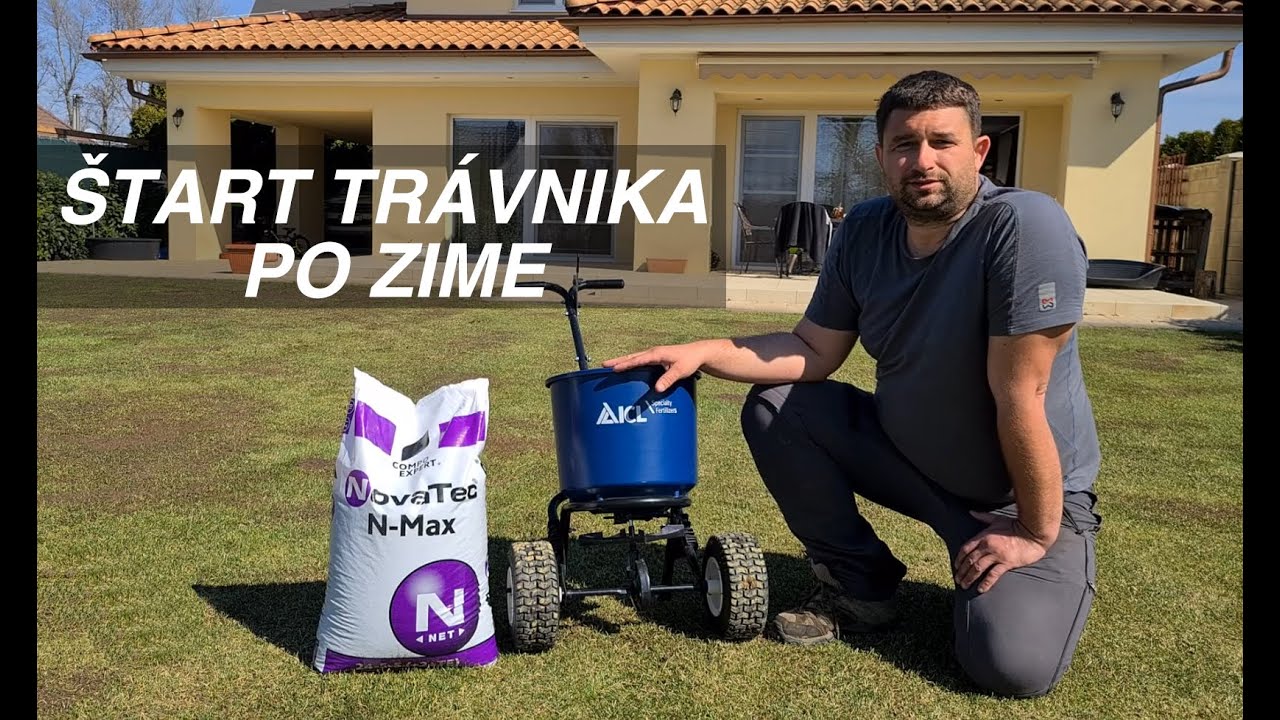 Štart trávnika po zime. Vertikutácia, hnojenie, dosev, zavlažovanie trávnika. Údržba trávnika na jar