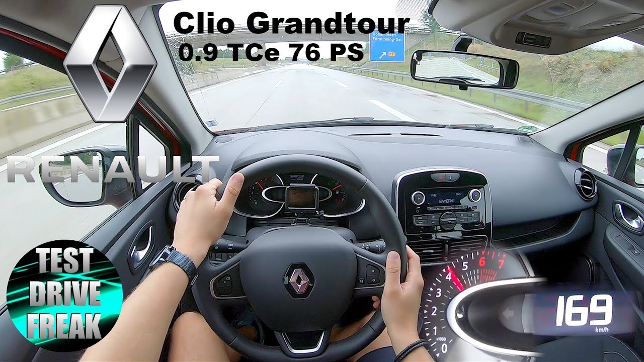 2020 Renault Clio Grandtour 0.9 TCe 76 PS TOP SPEED AUTOBAHN DRIVE POV