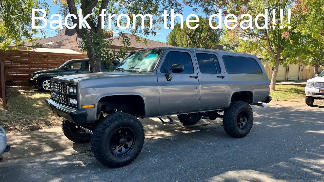 This Squarebody  Chevy Suburban was dead…