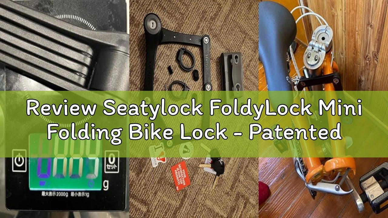 Review Seatylock FoldyLock Mini Folding Bike Lock - Patented Lightweight Bicycle Lock - Heavy Duty A