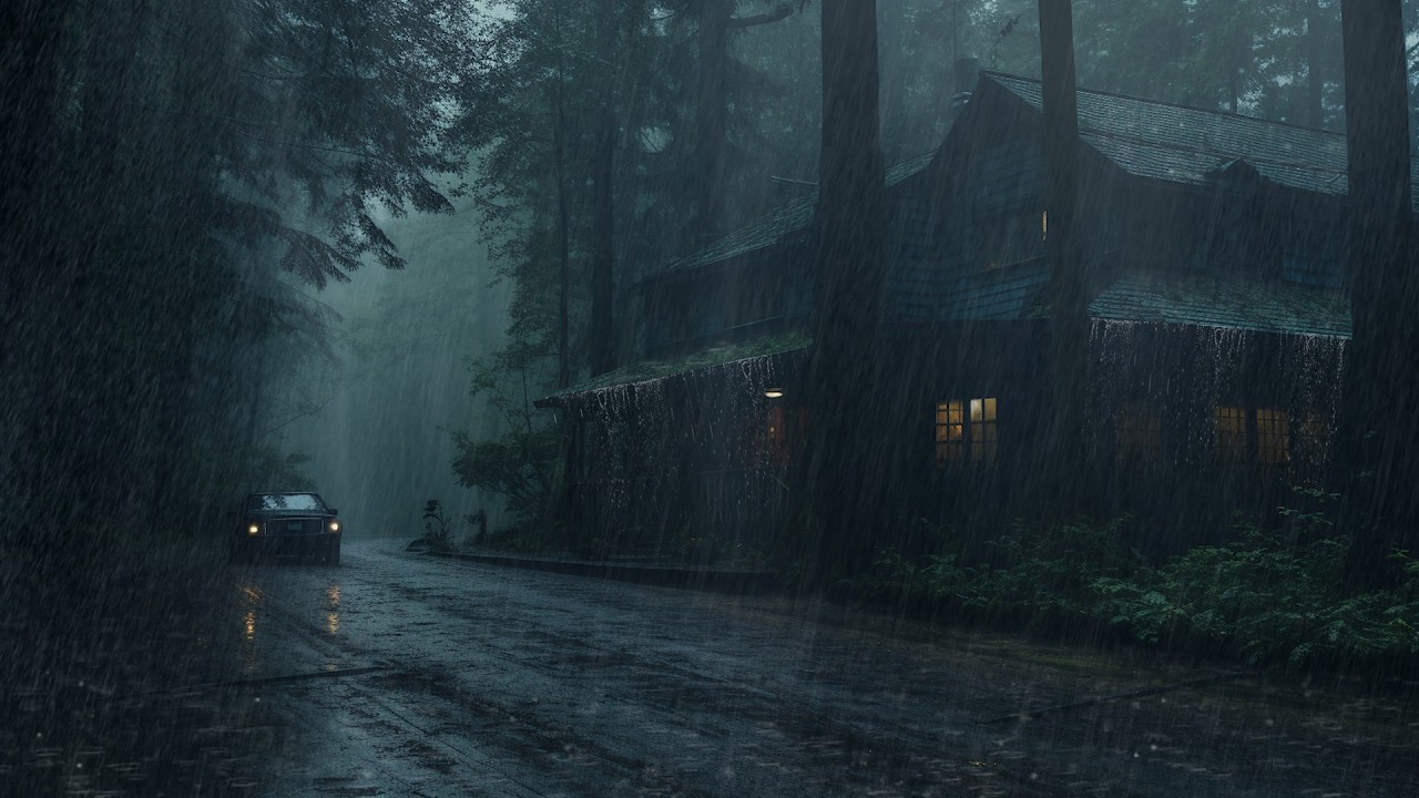 Heavy Rain in the Forest | Natural Sounds for Deep Sleep, Stress Relief and Relaxation