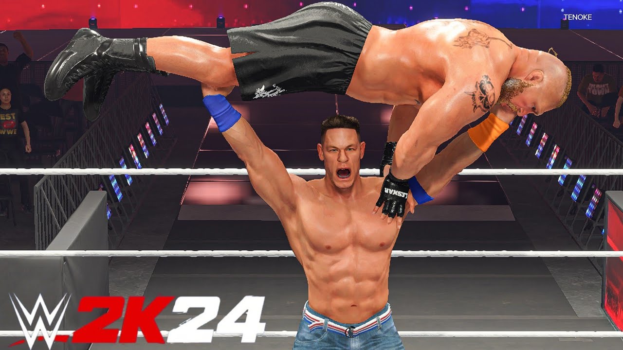 WWE 2K24 Gameplay John Cena vs Brock Lesnar #wwe2k24 #wwe2k24gameplay