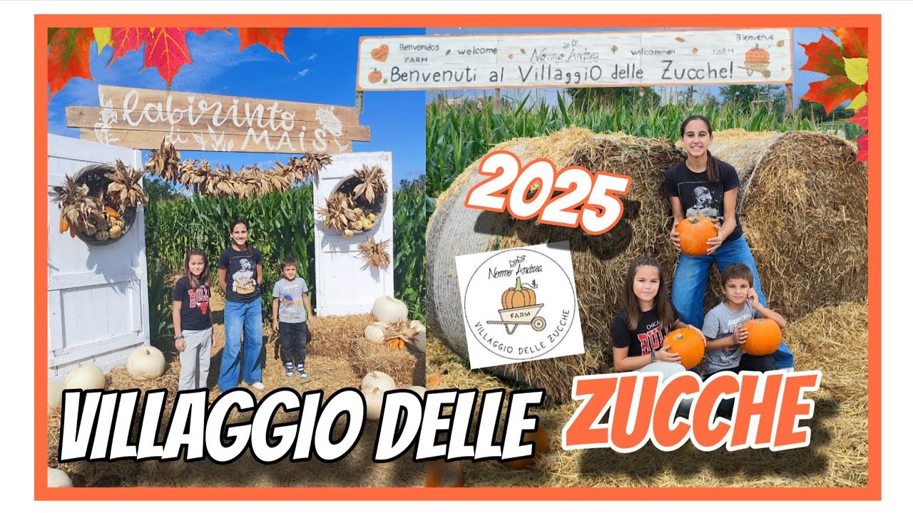 Il Villaggio delle zucche di Nonno Andrea 🎃 Edizione 2025 🎃 Tour completo 🎃 #family #italy #travel 