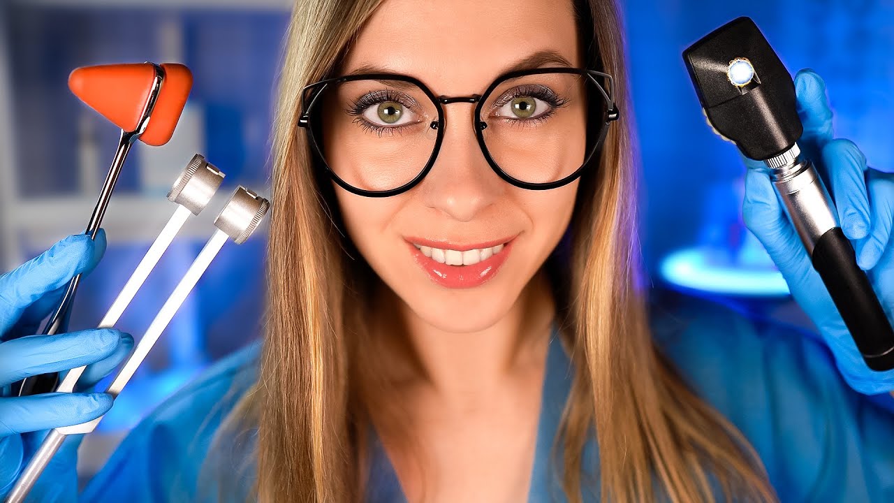 ASMR the SLOWEST Doctor RP, You Can Close YOUR eyes, Cranial Nerve, Eye, Ear Exam, Personl Attention