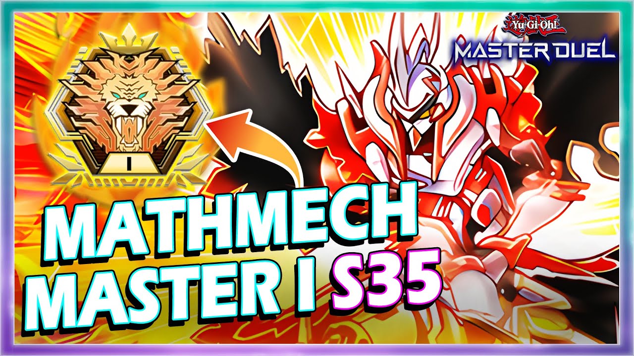 MATHMECH MASTER 1 RANK SEASON 35 IN YUGIOH MASTER DUEL