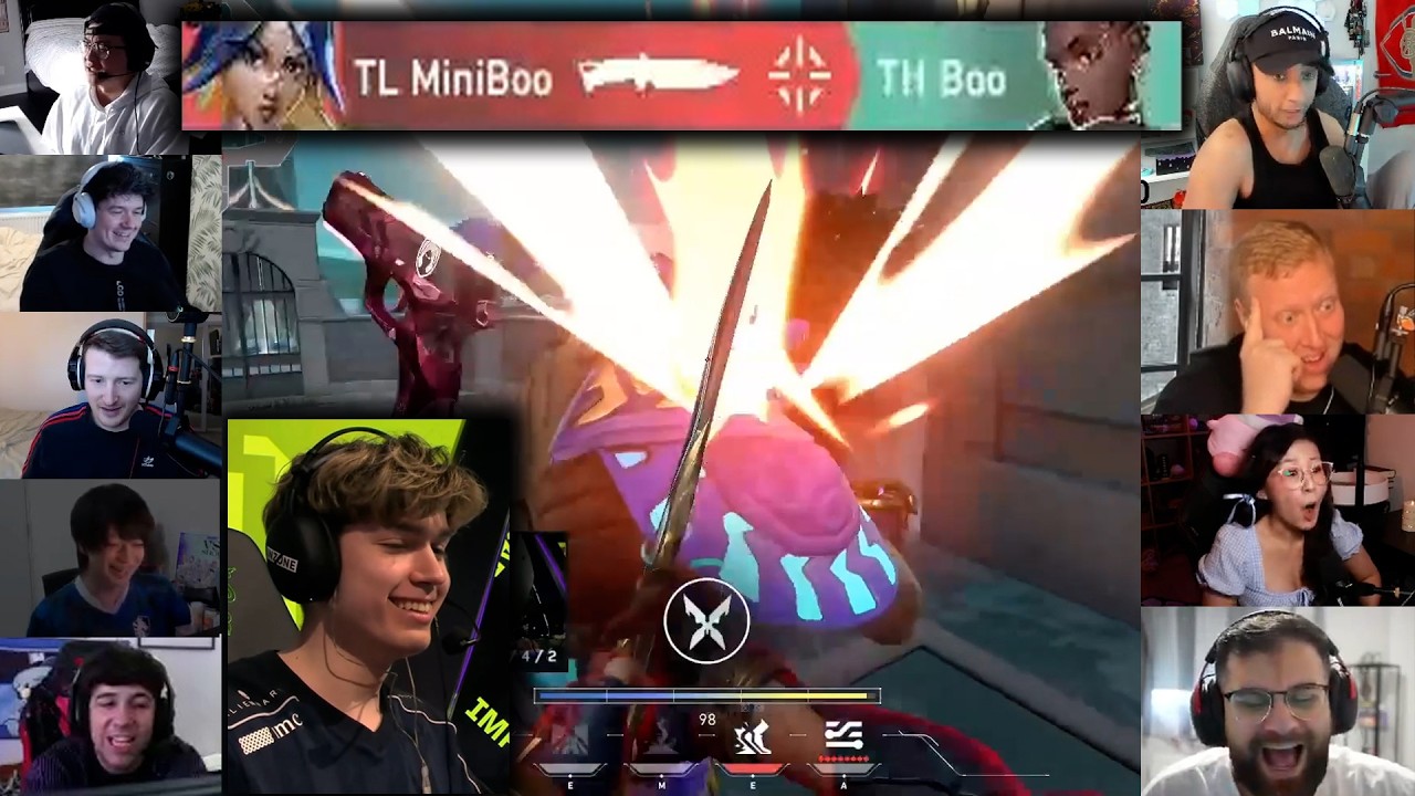 Valorant Streamers React To TL nAts INSANE 4k & TL MiniBoo KNIFING TH Boo In VCT
