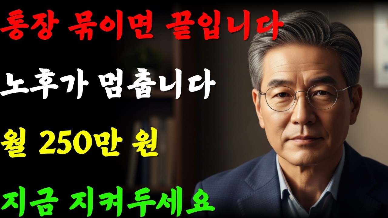 연금까지 막힙니다… 통장 묶이면 노후 끝입니다 (250만 원 지키는 법) | 생계비계좌