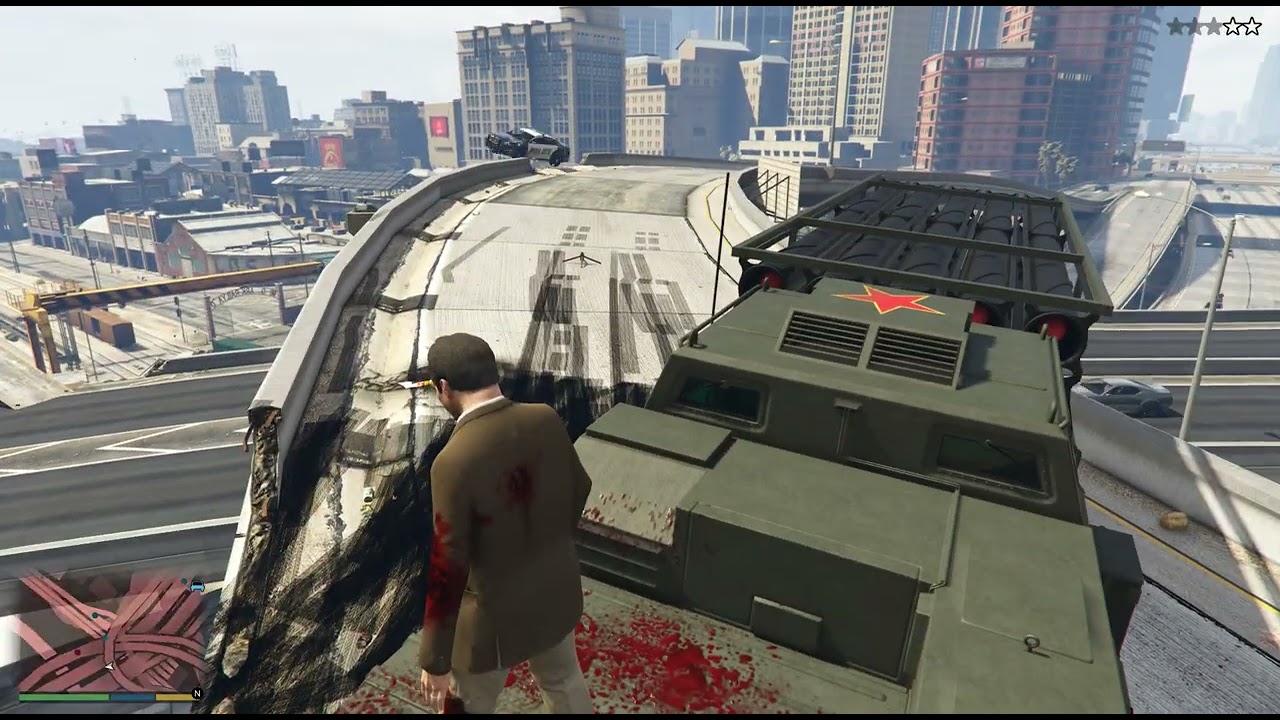 GTA V Launching Cars Off Bridge No Brakes Mod