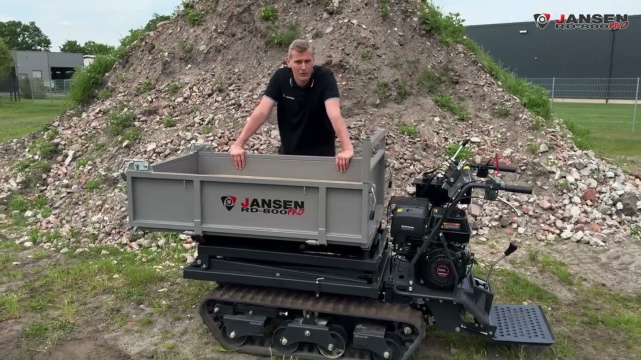Magasemelésű mini dömper - JANSEN RD-800pro