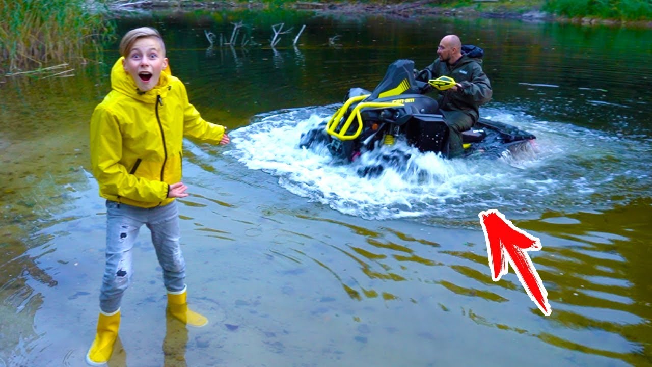 Удалось ли УТОПИТЬ квадрик???НЕ здоровая идея.....Did you drown the  ATV?