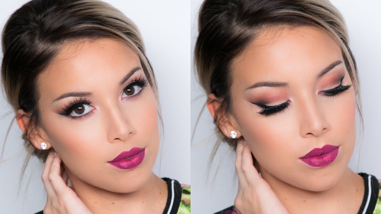 Cat Eye + Berry Lips Tutorial