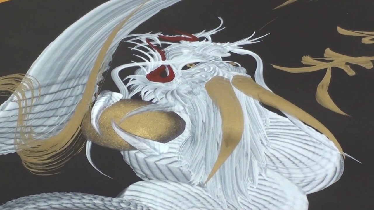 Japanese Dragon Painting at Nikko - Japan 2/3