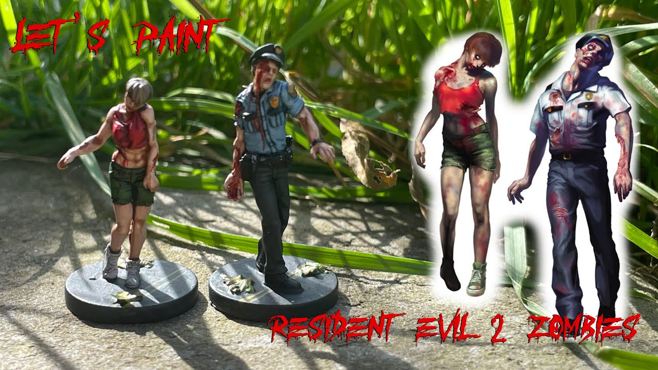 Painting ICONIC Zombies | Resident Evil 2 Board Game.