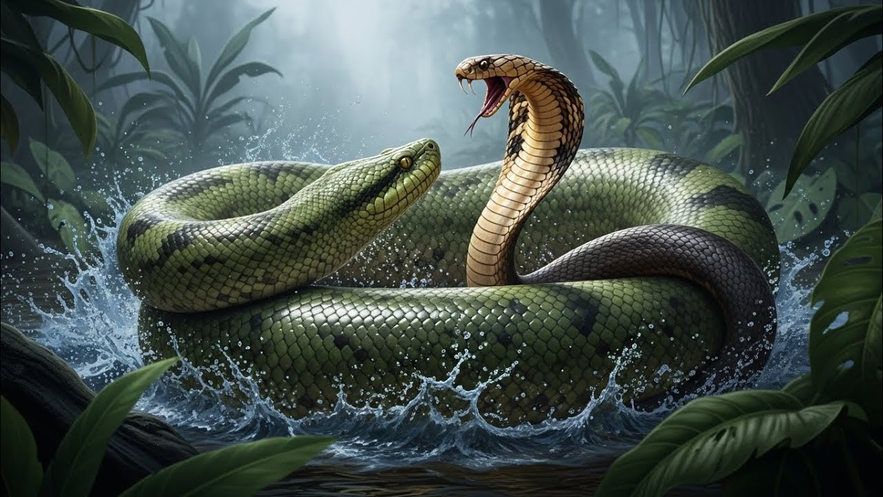 ANACONDA vs COBRA REAL  &iquest; Qui&eacute;n Ganar&iacute;a El Duelo M&aacute;s Mortal del Mundo ? | Choque de Titanes