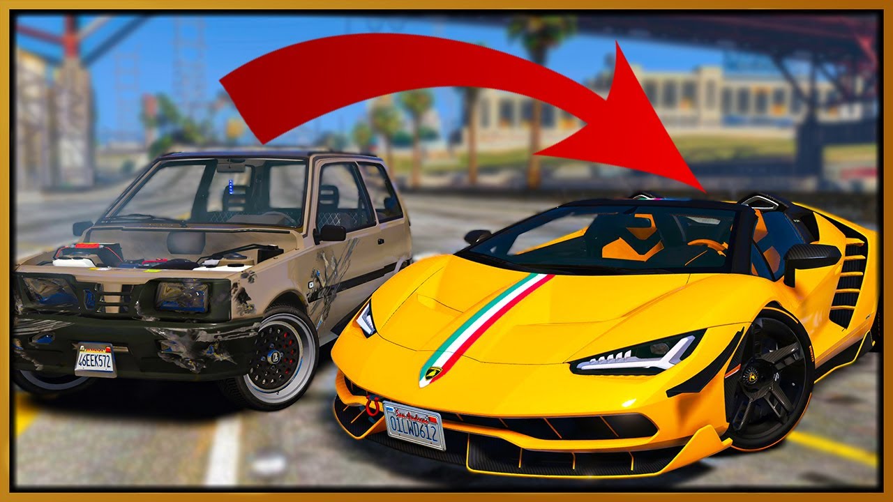GTA 5 Roleplay - trading up cheapest car to most expensive Lamborghini | RedlineRP