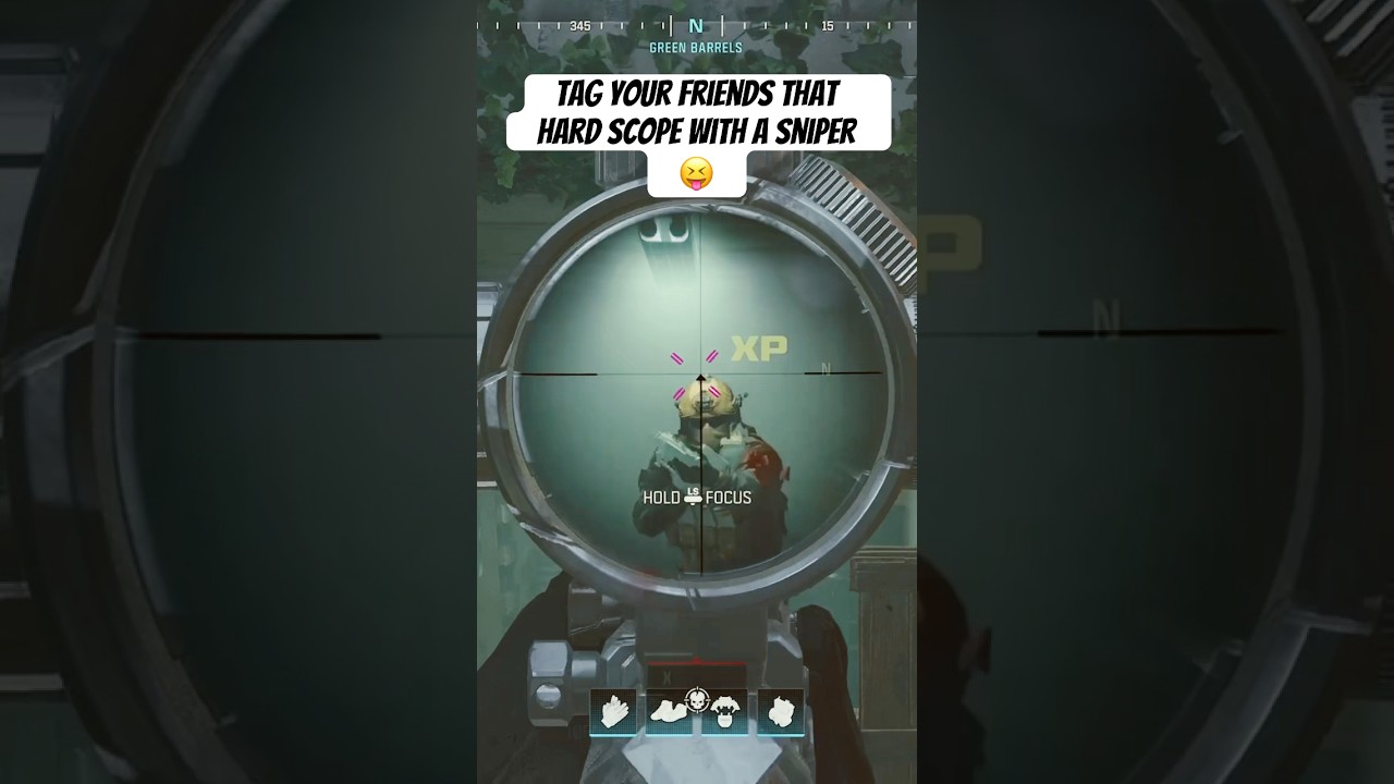 No Scope vs Hard Scope 😜 #gaming #sniping #mw3 #cod #callofduty #shorts #music #explore #noscope