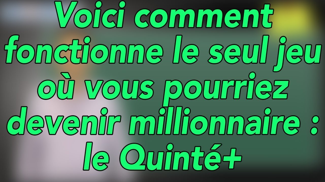 Voici comment fonctionne le seul jeu où vous pourriez devenir millionnaire : le Quinté+ (maj 2019)