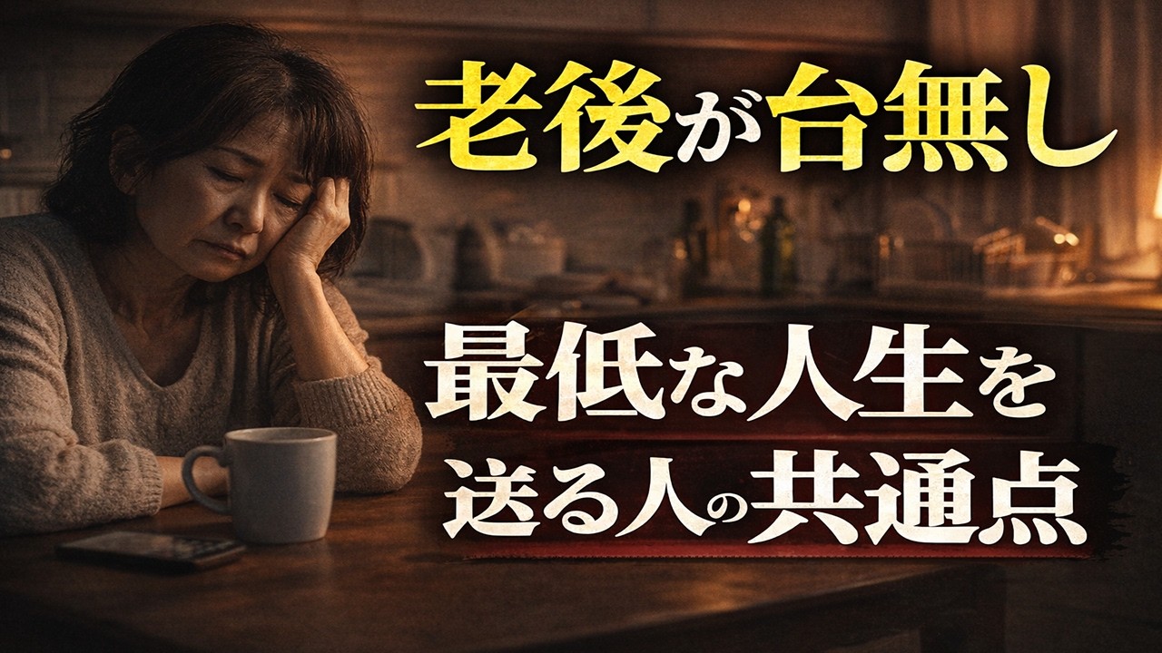 老後が台無しになる人の共通点　今すぐ気づきたい３つの習慣