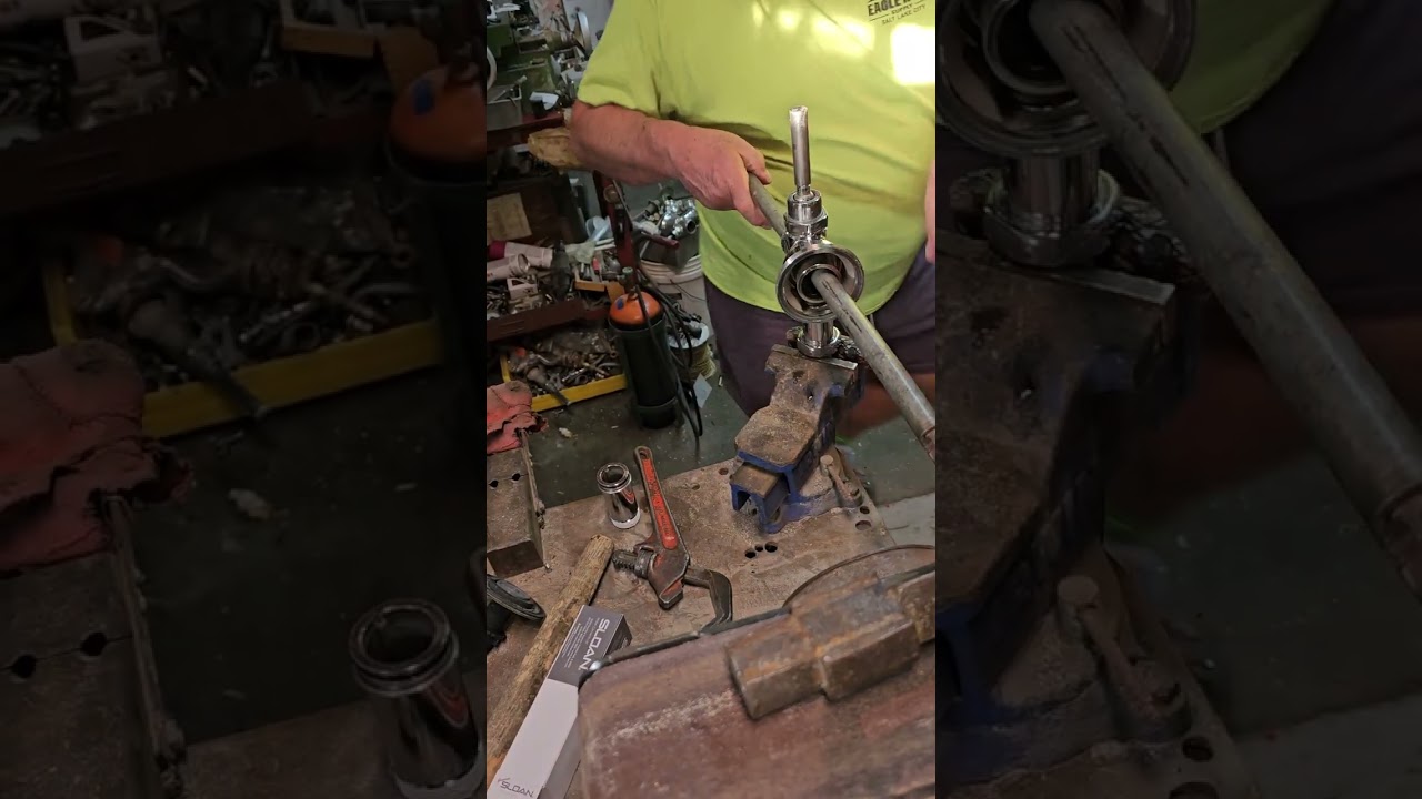 How to change out a sloan nipple to a longer nipple