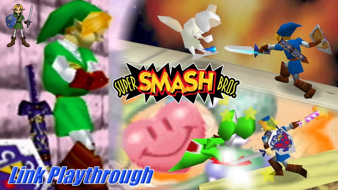 Super Smash Bros. (N64) - Link Playthrough