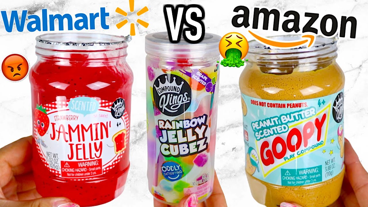 NEW AMAZON Slimes VS WALMART Slimes! Which Is Worth It?!