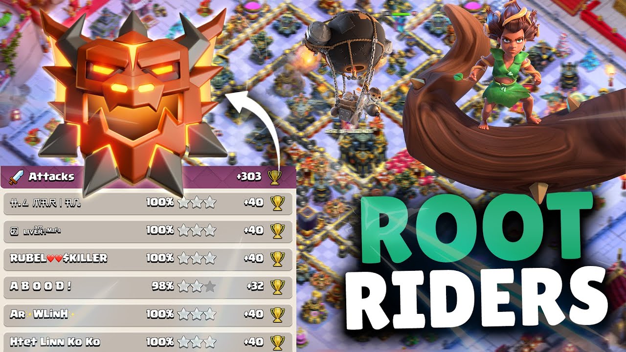 The BEST Root Rider Army in RANKED MODE | Clash of Clans