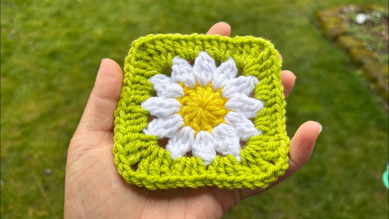 Daisy Granny square (tutorial completo)