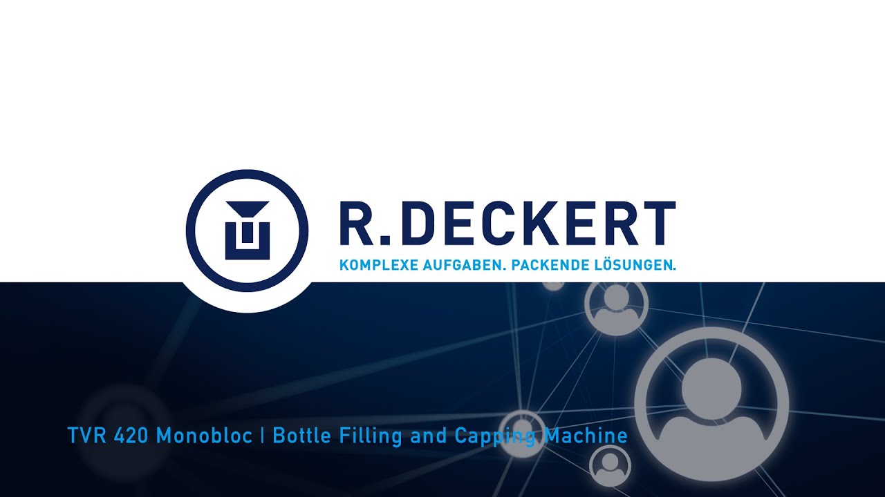 TVR 420 - Compact Monobloc for Tablet Bottle Packaging | R.DECKERT