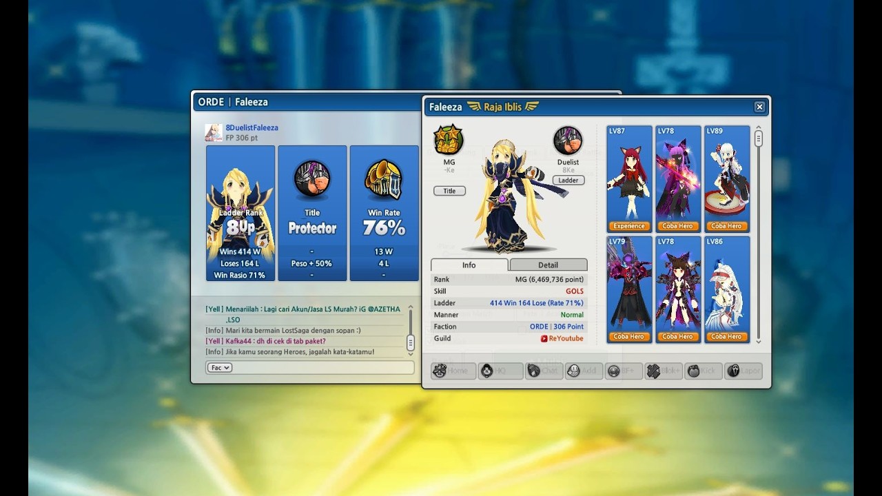 Push Rank 7 Duelist Yuk - Lost Saga Origin