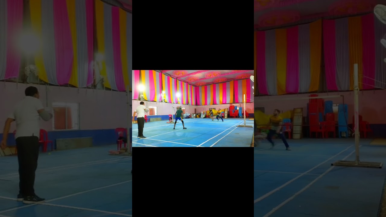 best new cross net trick shot only badminton best😉 trick #badminton #shorts #badmintontrick #viral