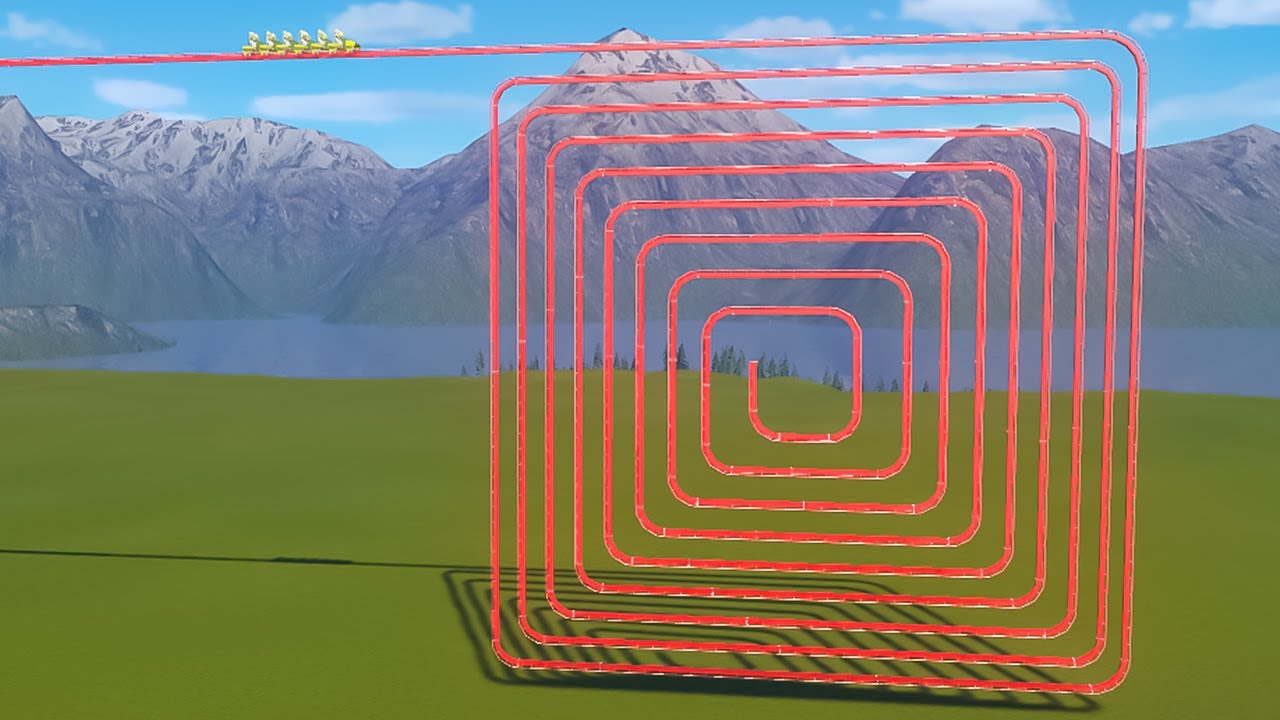 Square Loops Roller Coaster – Planet Coaster