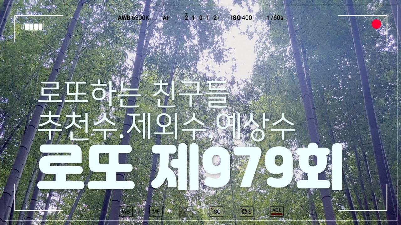 979회 추천수,제외수,예상수