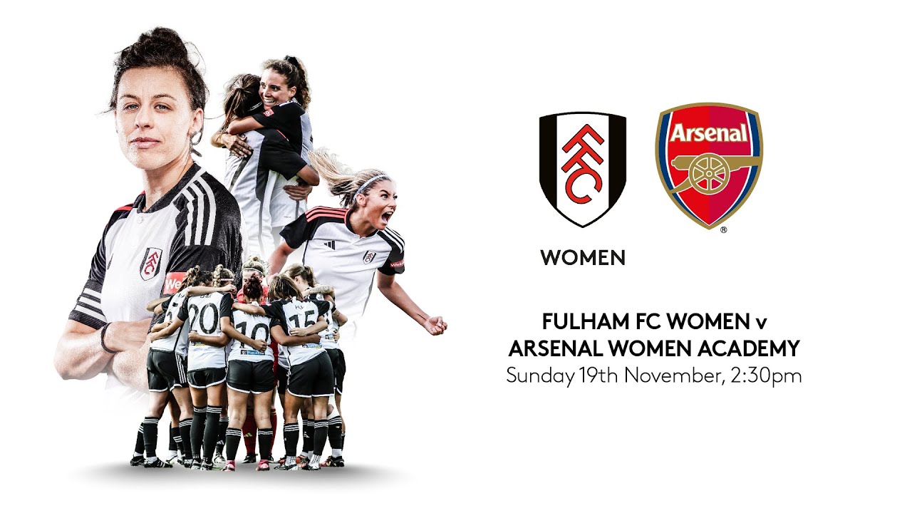 Watch Fulham FC Women Vs Arsenal Women Academy LIVE!