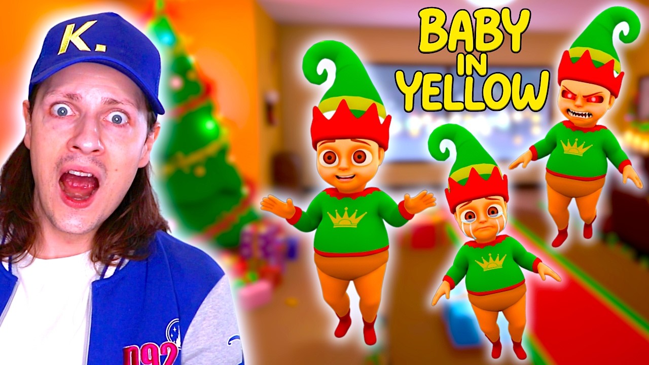 LES 3 BÉBÉS EN JAUNE ME RENDENT FOU ! 😱 (Baby in Yellow Mod Noël 2025)