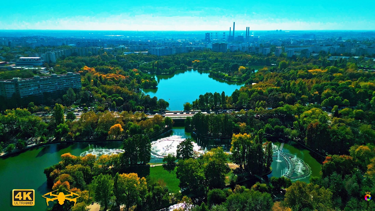 Parcul Alexandru Ioan Cuza – Titan, București, văzut din dronă