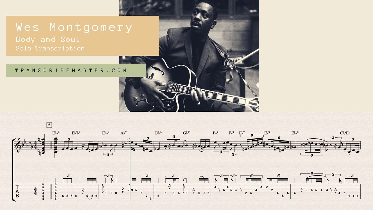Wes Montgomery - Body and Soul (  transcription )