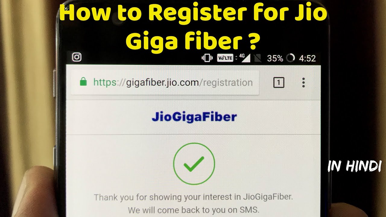 Jio Gigafiber Registration | How To Register For Jio Giga Fiber ?