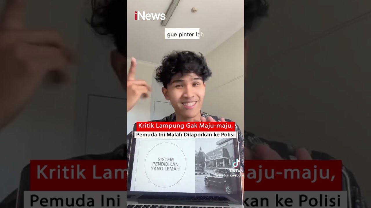 Kritik Lampung Gak Maju-maju, Pemuda Ini Malah Dilaporkan ke Polisi